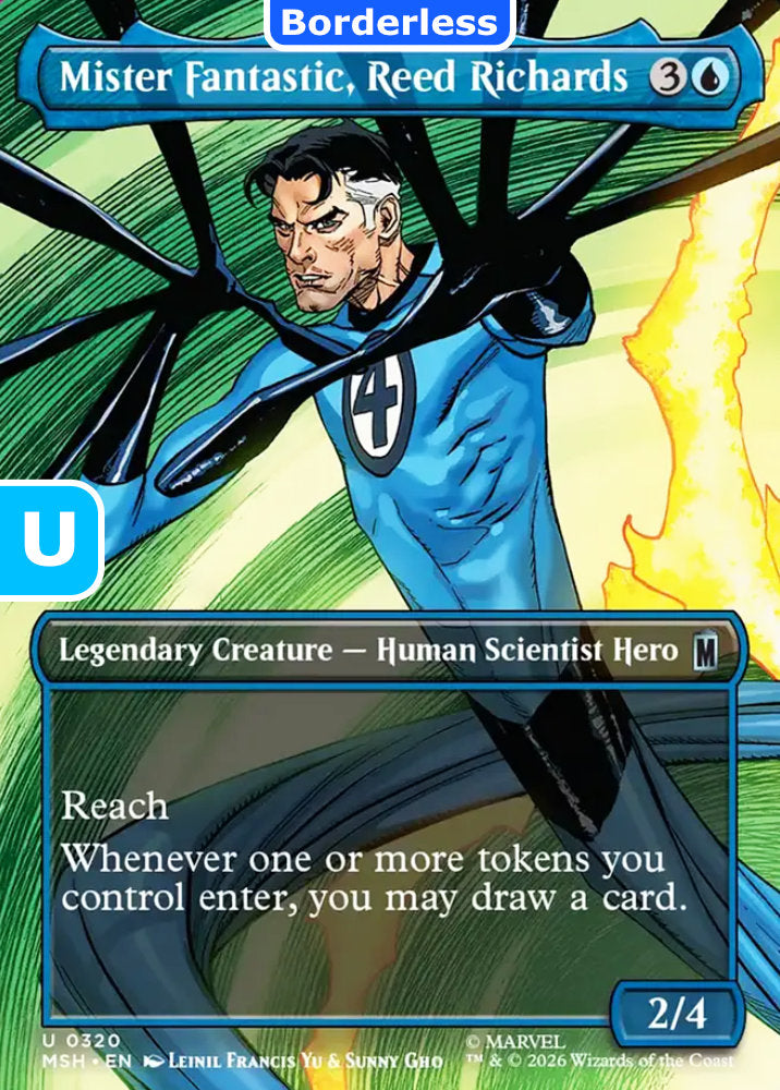 Mister Fantastic, Reed Richards MSH Legendary Creature Human Scientist Hero NM