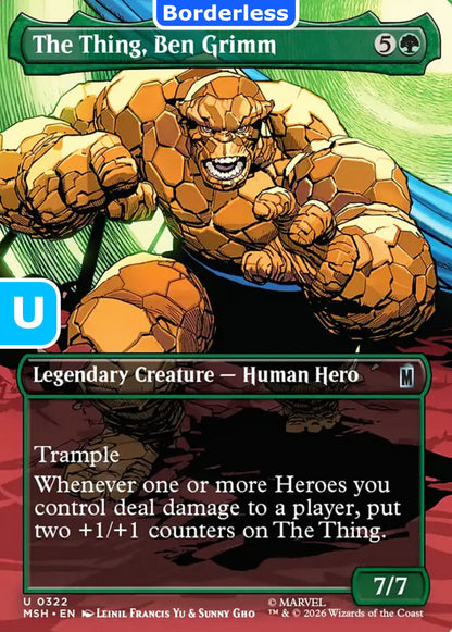 The Thing, Ben Grimm MSH Legendary Creature Human Hero NM
