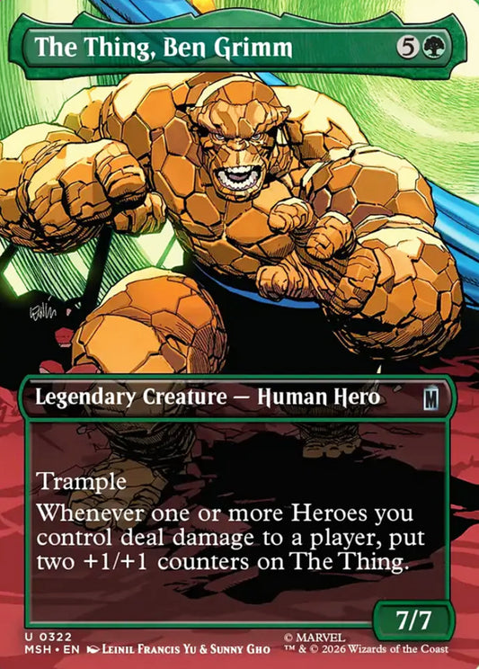 The Thing, Ben Grimm MSH Legendary Creature Human Hero NM
