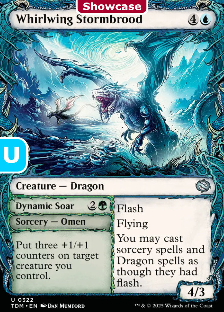 Whirlwing Stormbrood TDM Creature Dragon NM
