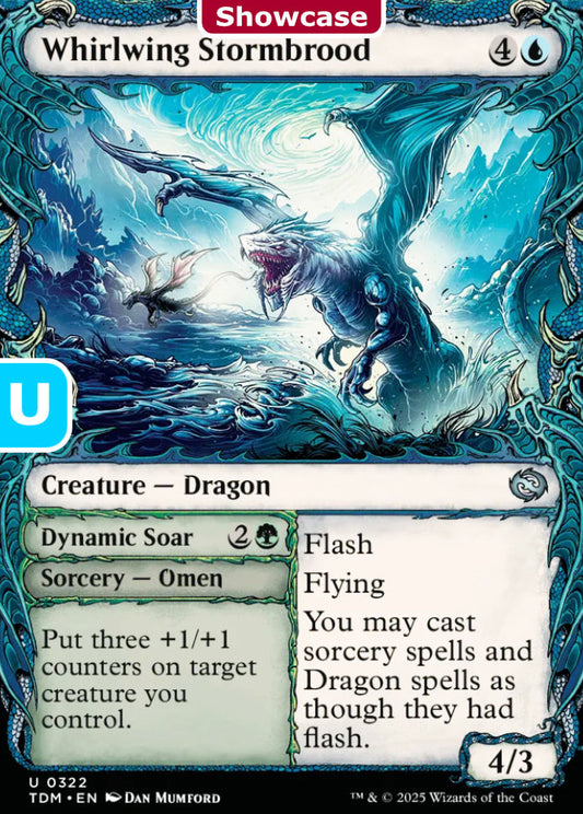 Whirlwing Stormbrood TDM Creature Dragon NM