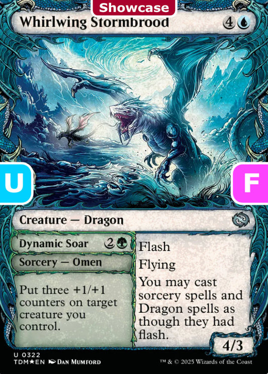 Whirlwing Stormbrood TDM Creature Dragon *Foil* NM