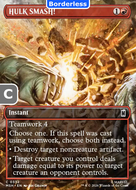 HULK SMASH! MSH Instant  NM