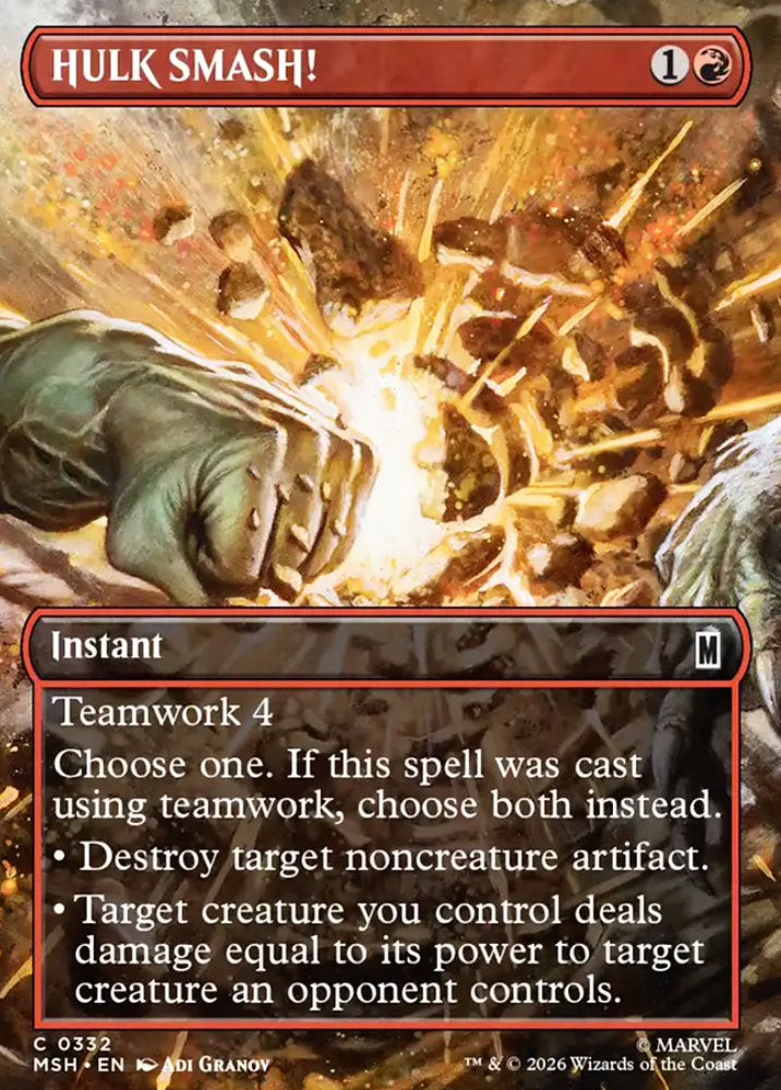 HULK SMASH! MSH Instant  NM