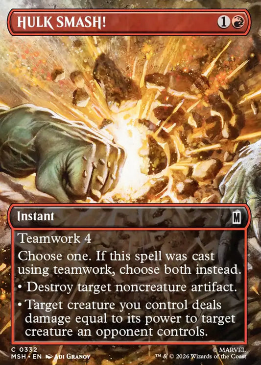 HULK SMASH! MSH Instant  NM
