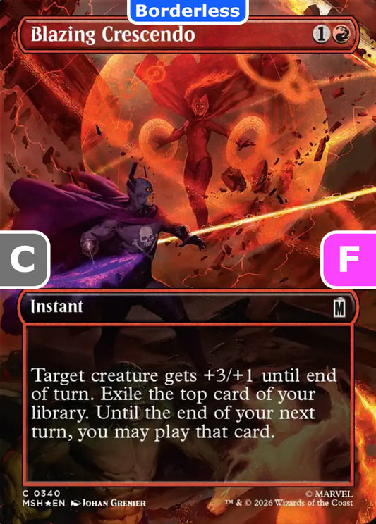 Blazing Crescendo MSH Instant  *Foil* NM
