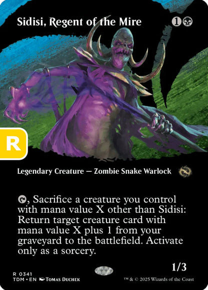 Sidisi Regent of the Mire TDM Legendary Creature Zombie Snake Warlock NM