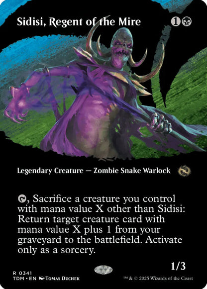 Sidisi Regent of the Mire TDM Legendary Creature Zombie Snake Warlock NM