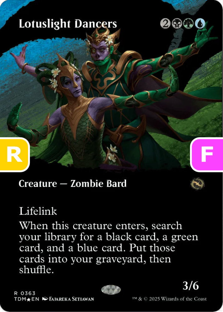 Lotuslight Dancers TDM Creature Zombie Bard *Foil* NM