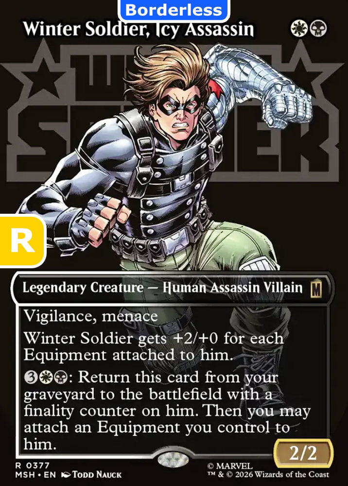Winter Soldier, Icy Assassin MSH Legendary Creature Human Assassin Villain NM