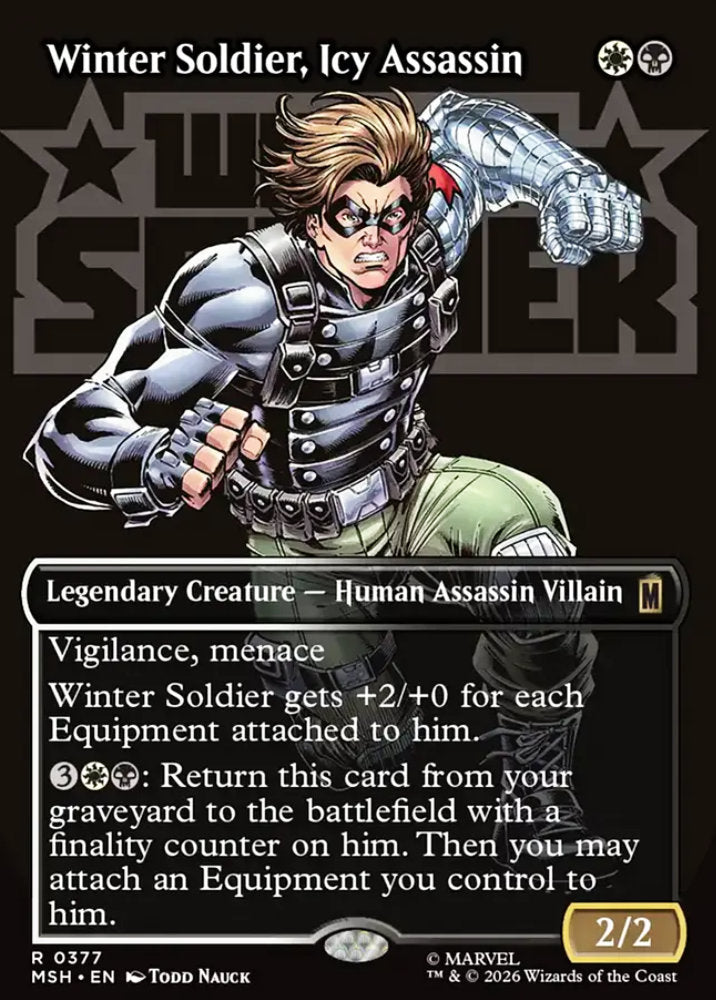 Winter Soldier, Icy Assassin MSH Legendary Creature Human Assassin Villain NM