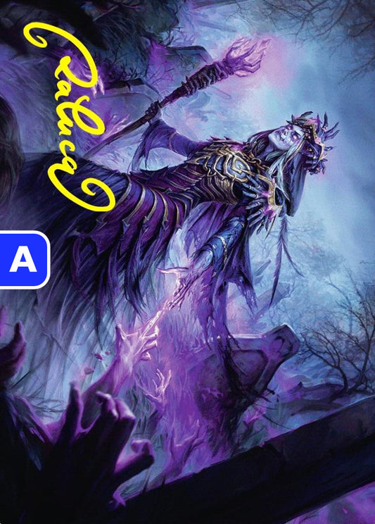 Zul Ashur, Lich Lord FDN Art Card  *signed* NM