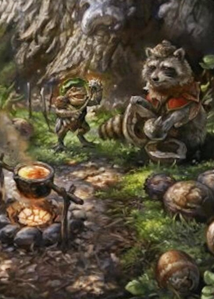 Sylvan Scavenging FDN Art Card  NM