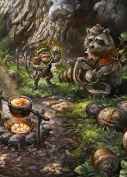 Sylvan Scavenging FDN Art Card  NM
