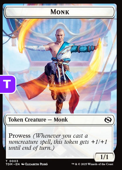 Copy/Monk TDM Token/Token Creature /Monk NM