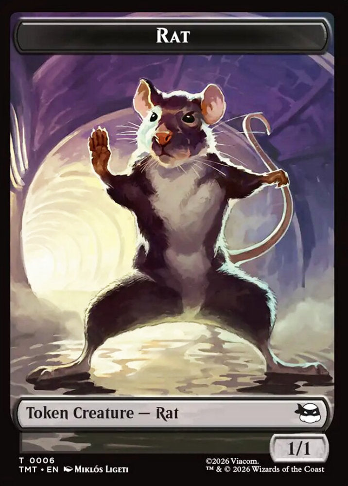 Copy/Rat TMT Token/Token Creature /Rat NM
