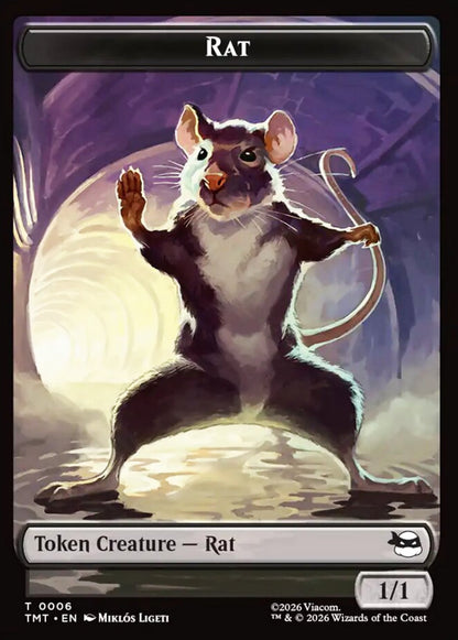 Copy/Rat TMT Token/Token Creature /Rat NM