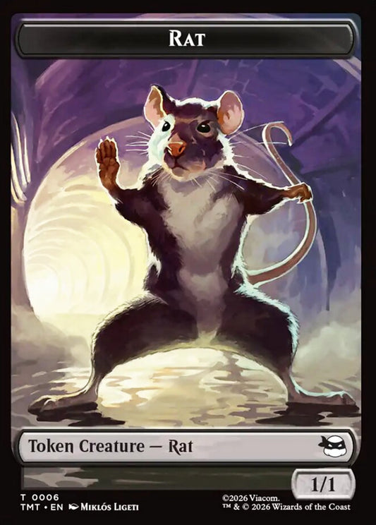 Copy/Rat TMT Token/Token Creature /Rat NM