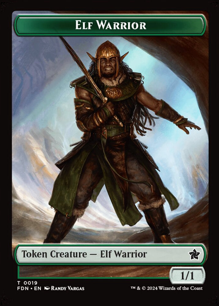 Cat/Elf Warrior FDN Token Creature Cat/Elf Warrior NM