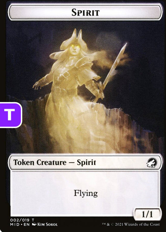 Spirit MID Token Creature Spirit NM