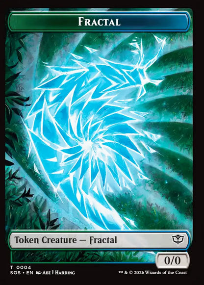 Elemental/Fractal SOS Token Creature Elemental/Fractal NM