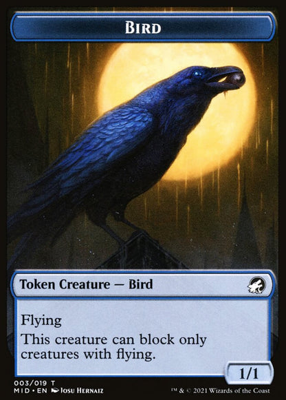 Bird MID Token Creature  NM
