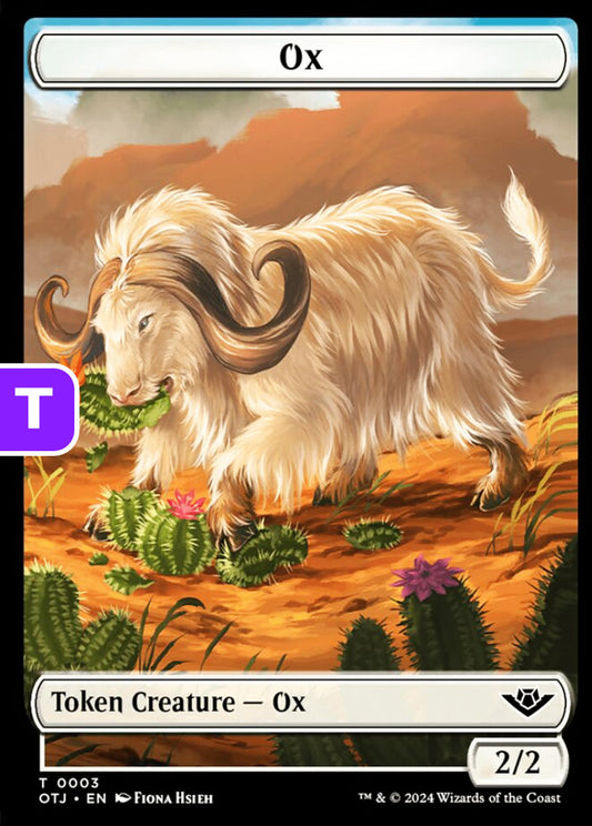 Ox Token Creature Ox OTJ NM