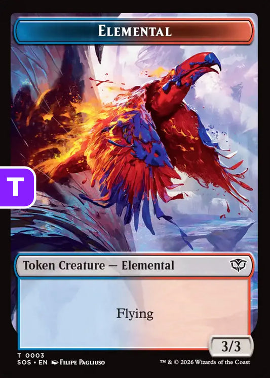 Elemental/Treasure SOS Token Creature/Token Artifact Elemental/Treasure NM