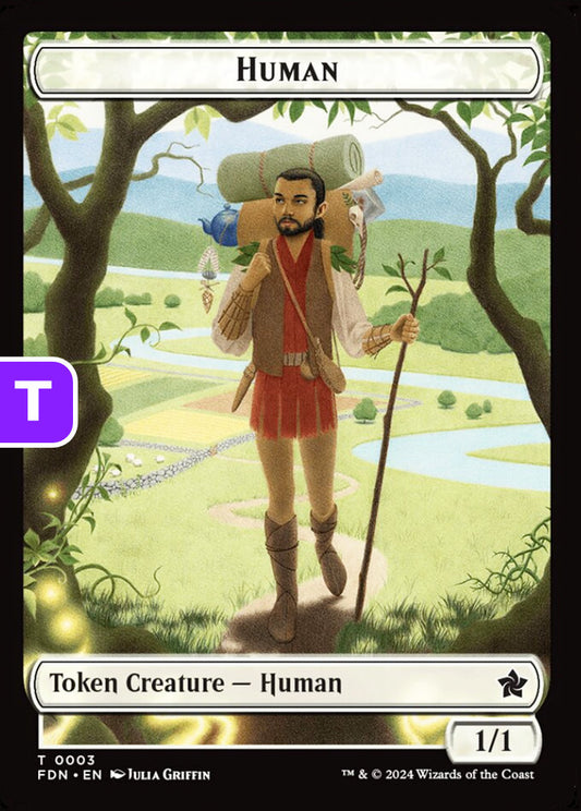 Human/Knight FDN Token Creature Human/Knight NM
