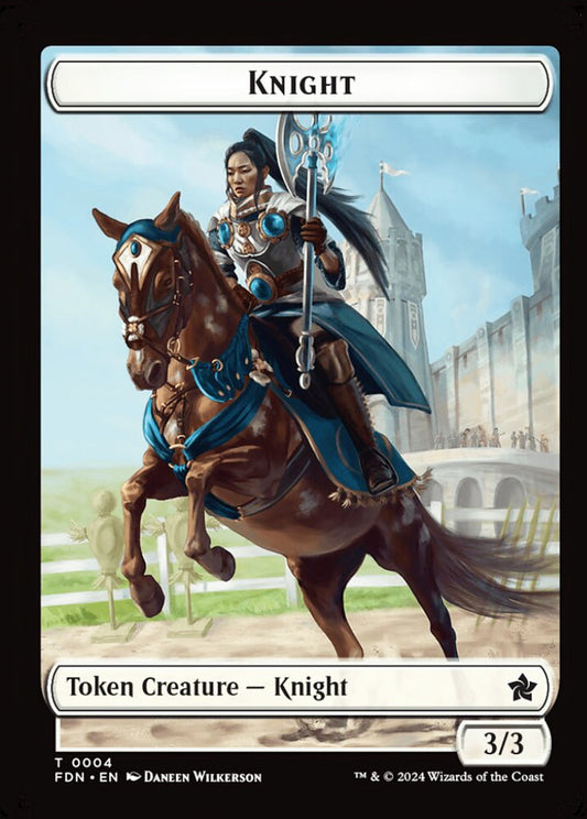 Human/Knight FDN Token Creature Human/Knight NM