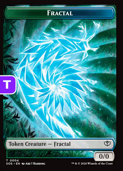 Fractal/Inkling SOS Token Creature Fractal/Inkling NM