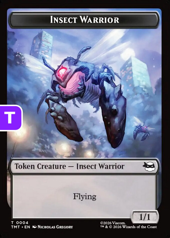 Insect Warrior/Food TMT Token Creature/Token Artifact  Insect Warrior/Food NM