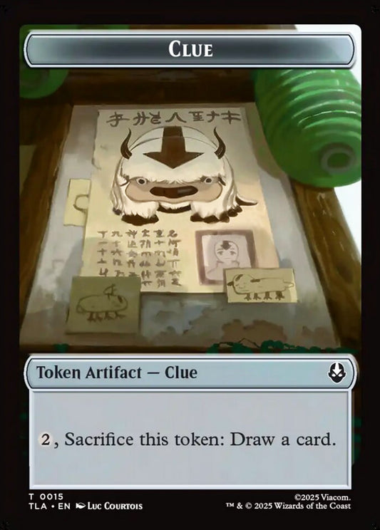 Ally/Clue TLA Token Creature/Token Artifact Ally/Clue NM