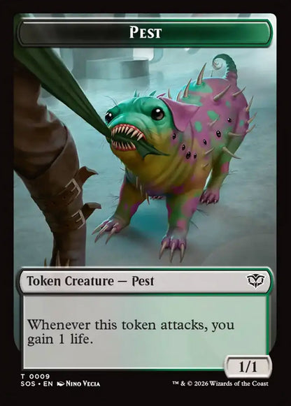 Fractal/Pest SOS Token Creature Fractal/Pest NM