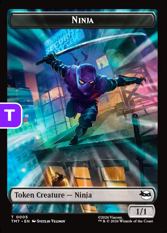 Ninja/Mutagen TMT Token Creature/Token Artifact Ninja/Mutagen NM