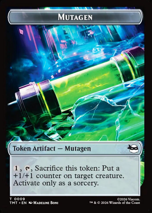 Ninja/Mutagen TMT Token Creature/Token Artifact Ninja/Mutagen NM