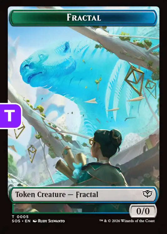 Fractal/Spirit SOS Token Creature Fractal/Spirit NM