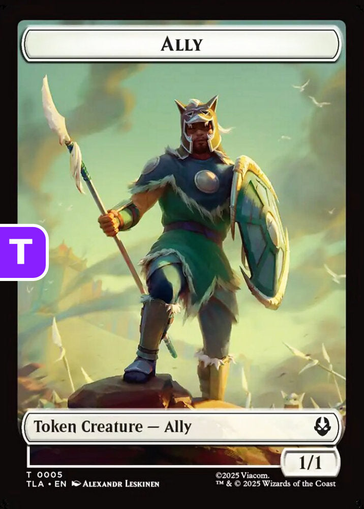 Ally/Clue TLA Token Creature/Token Artifact Ally/Clue NM