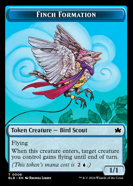 Finch Formation BLB Token Creature Bird Scout NM