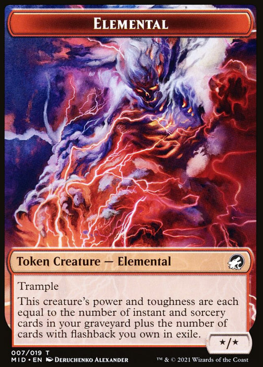 Elemental MID Token Creature Elemental NM