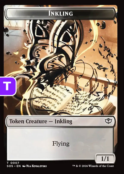 Inkling/Spirit SOS Token Creature Inkling/Spirit NM
