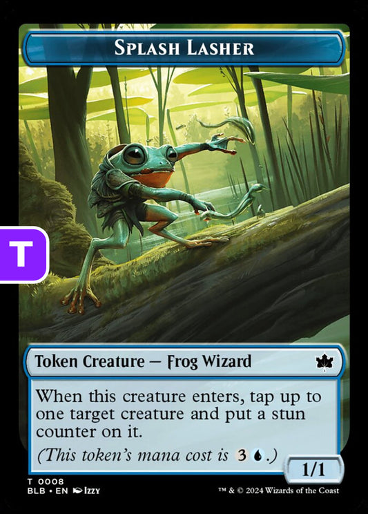 Splash Lasher BLB Token Creature Frog Wizard NM
