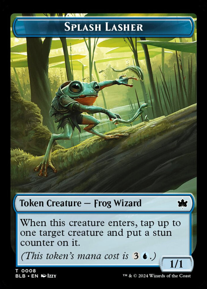 Splash Lasher BLB Token Creature Frog Wizard NM