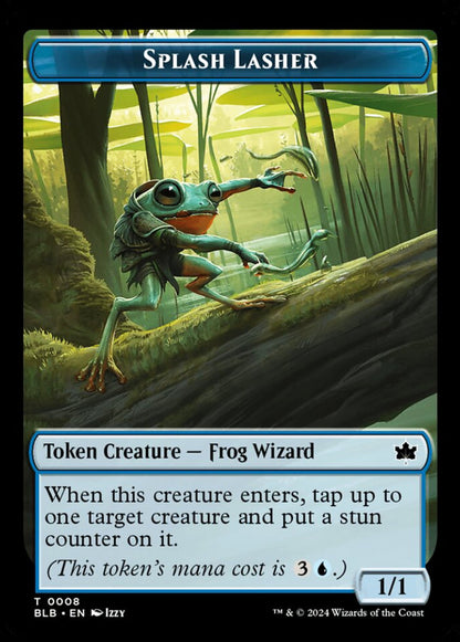Splash Lasher BLB Token Creature Frog Wizard NM
