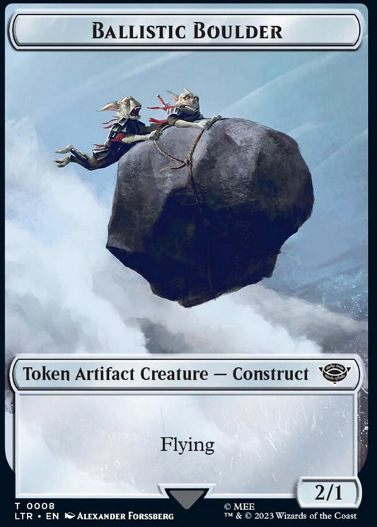 Ballistic Boulder LTR Token Artifact Creature Construct NM