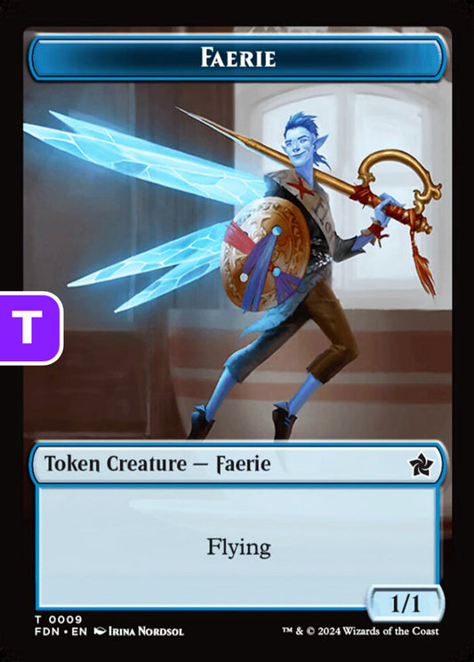 Faerie/Fish FDN Token Creature Faerie/Fish NM