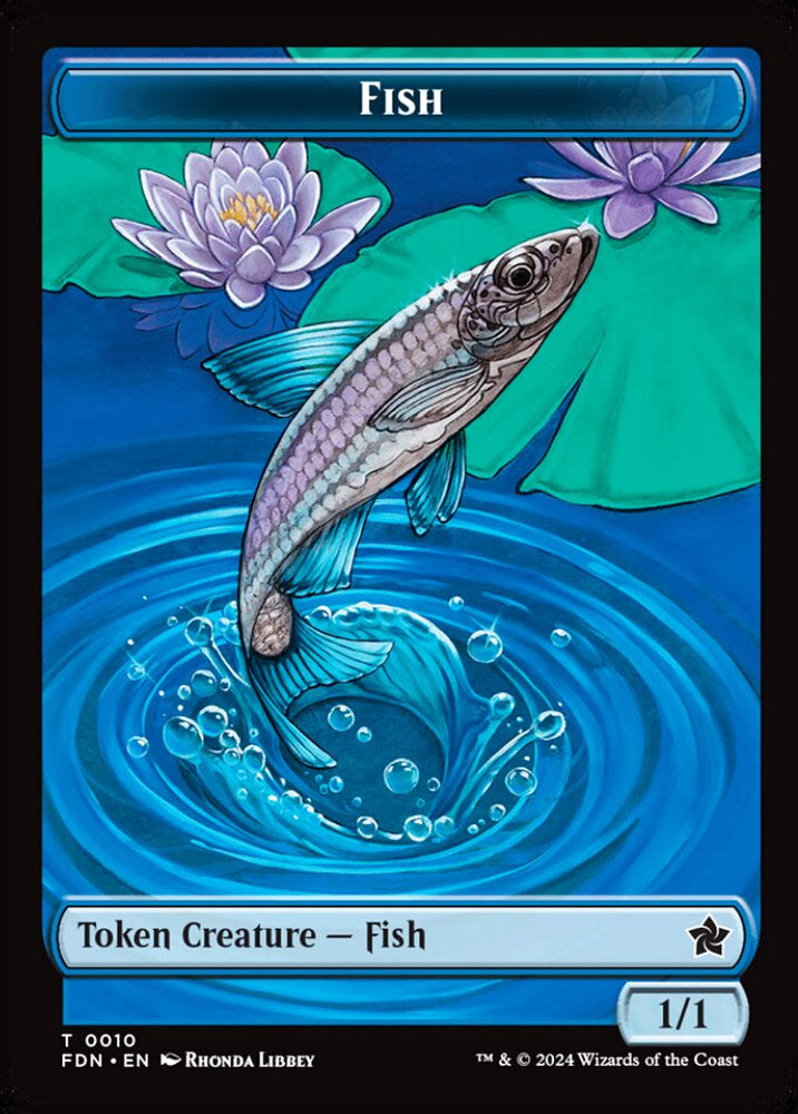 Faerie/Fish FDN Token Creature Faerie/Fish NM