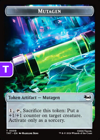 Mutagen/Robot TMT Token Artifact/Token Artifact Creature Mutagen/Robot NM