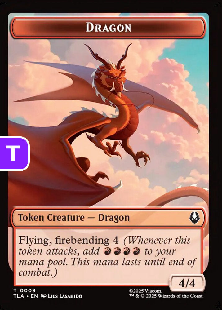 Dragon/Food TLA Token Creature/Token Artifact Dragon/Food NM