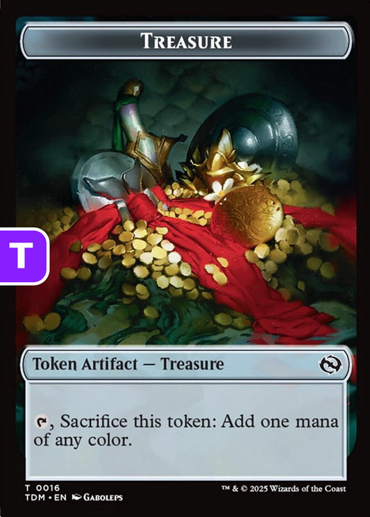 Zombie Druid/Treasure TDM Token Creature/Token Artifact Zombie Druid/Treasure NM